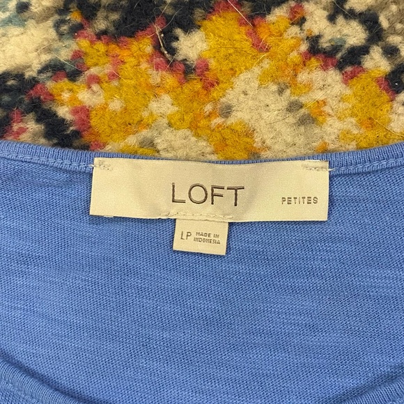 LOFT Sky Blue Womens Dress with Ruffles - Picture 3 of 3